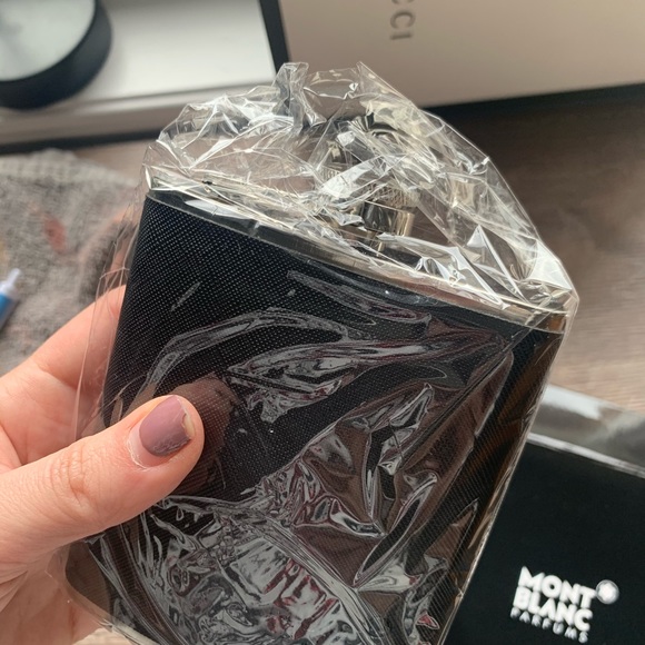 MONT BLANC black and silver flask - Picture 5 of 6